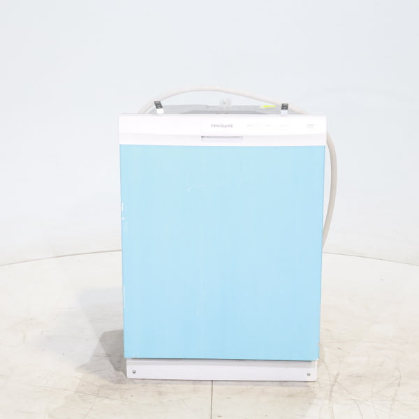 24 in. White ENERGY STAR Frigidaire  Front Control Dishwasher with Stay-Put Door - Scratch & Dent - Minor