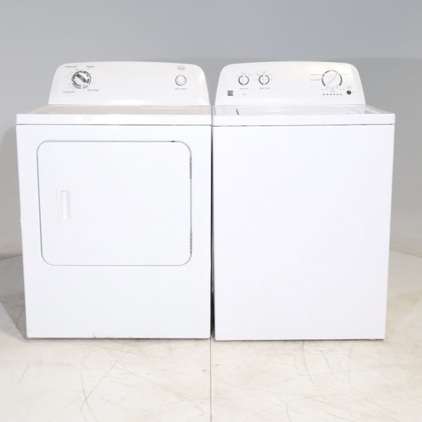 HE Kenmore 3.3 cu ft Top Load Washer with Center Agitator and Roper 6.5 cu. ft. Electric Dryer with Reversible Door - Certified Refurbished