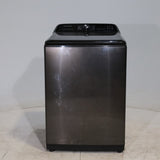 Black Stainless Steel ENERGY STAR Samsung 5.0 cu. ft. Top Load Washer with Active Water Jet - Scratch & Dent - Minor