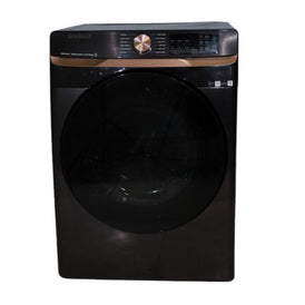 Pictures of Fingerprint Resistant Black Stainless Steel ENERGY STAR Samsung 7.5 cu. ft. Frontload Gas Dryer with Steam- Scratch & Dent - Minor - Neu Appliance Outlet - Discount Appliance Outlet in Austin, Tx