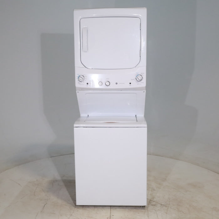 GE 3.8 cu. ft. Laundry Center Washer and 5.9 cu. ft. Electric Dryer with Electro-Mechanical Rotary Dial Controls - Scratch & Dent - Minor