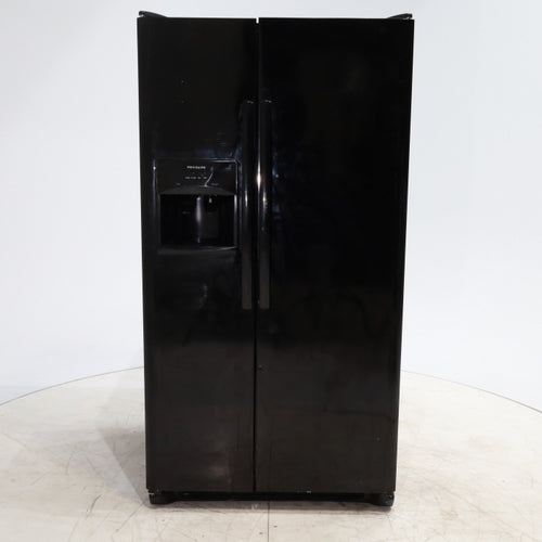 Pictures of Ebony Black Frigidaire 25.5 cu. ft. Side by Side Refrigerator with Exterior Ice and Water Dispenser - Certified Refurbished - Neu Appliance Outlet - Discount Appliance Outlet in Austin, Tx