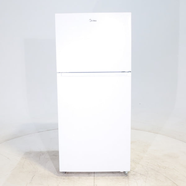 White ENERGY STAR Midea 18.1 cu. ft. Top Freezer Refrigerator with Reversible Door - Scratch & Dent - Minor