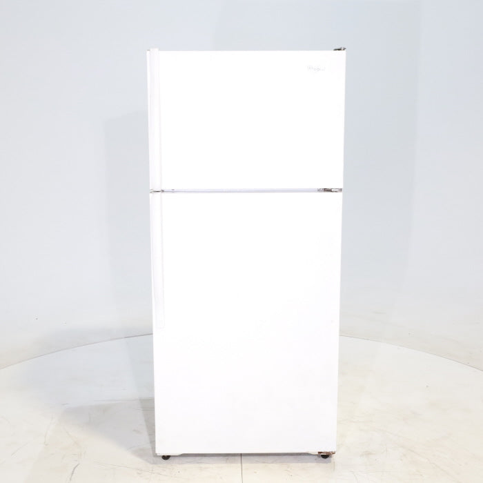 28" Wide White Whirlpool 14 cu ft Top Freezer and Bottom Refrigerator - Certified Refurbished