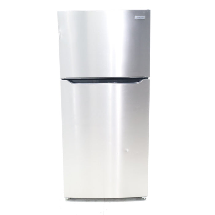 30" Wide Easy Care Stainless Steel Frigidaire 18.3 cu. ft. Top Freezer Bottom Refrigerator with EvenTemp Cooling System - Scratch and Dent - Moderate