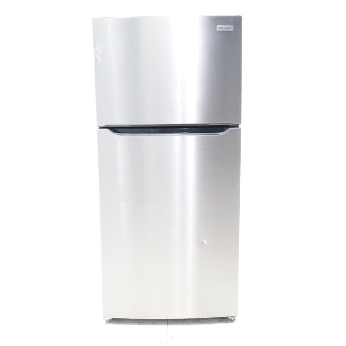 Pictures of 30" Wide Easy Care Stainless Steel Frigidaire 18.3 cu. ft. Top Freezer Bottom Refrigerator with EvenTemp Cooling System - Scratch and Dent - Moderate - Neu Appliance Outlet - Discount Appliance Outlet in Austin, Tx