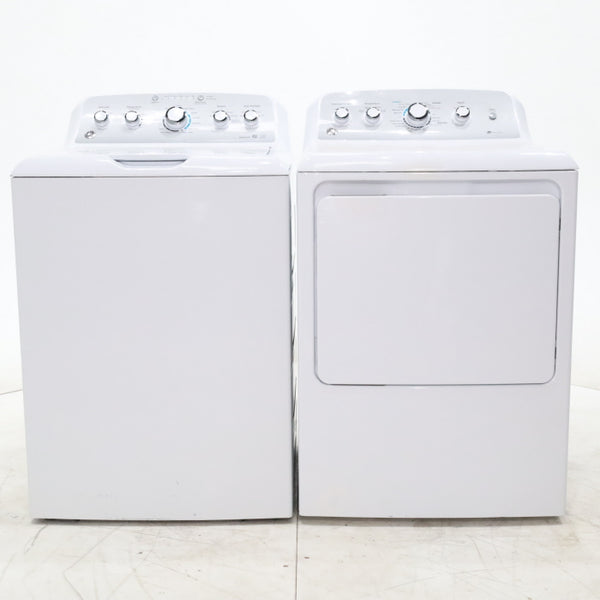 ENERGY STAR GE  4.4 cu. ft. Top Load Washing Machine with Infusor Wash System and 7.2 cu. ft. Electric Dryer with HE Sensor Dry - Certified Refurbished