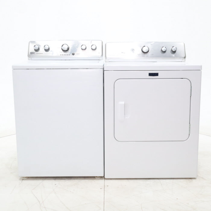 Pictures of *Manager Special* Maytag ENERGY STAR 3.8 cu ft Top-Load Washing Machine with Self-Clean Feature and 7.0 cu. ft. Electric Dryer with IntelliDry Sensor - Certified Refurbished - Neu Appliance Outlet - Discount Appliance Outlet in Austin, Tx