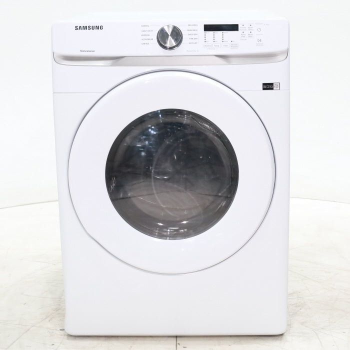 Pictures of White Samsung 7.5 cu. ft. Front Load Electric Dryer with Smart Care - Scratch and Dent - Minor - Neu Appliance Outlet - Discount Appliance Outlet in Austin, Tx