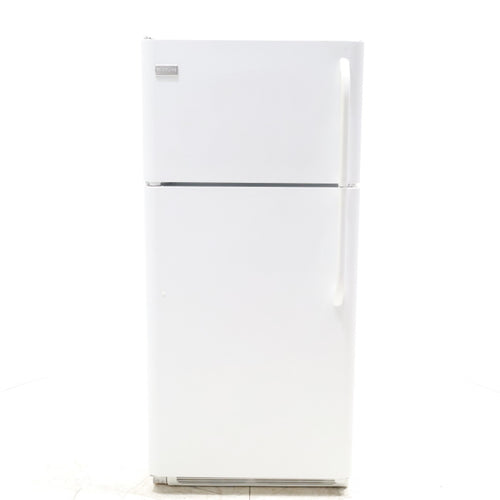 Pictures of 30" Wide Frigidaire 18 cu ft White Top Freezer and Bottom Refrigerator with Store-More Humidity Controlled Crisper Drawers - Certified Refurbished - Neu Appliance Outlet - Discount Appliance Outlet in Austin, Tx