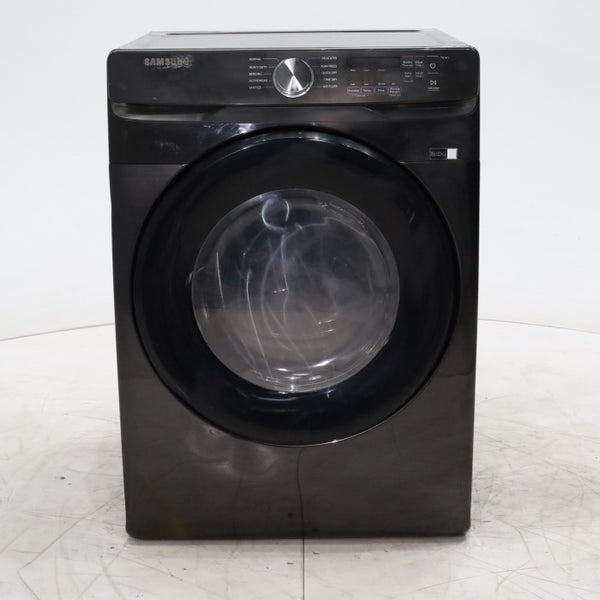 Brushed Black Samsung 7.5 cu. ft. Frontload Electric Dryer with Sensor Dry - Scratch & Dent - Moderate