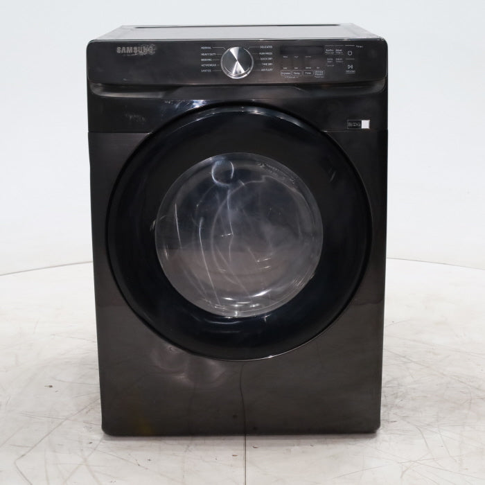 Brushed Black Samsung 7.5 cu. ft. Frontload Electric Dryer with Sensor Dry - Scratch & Dent - Moderate