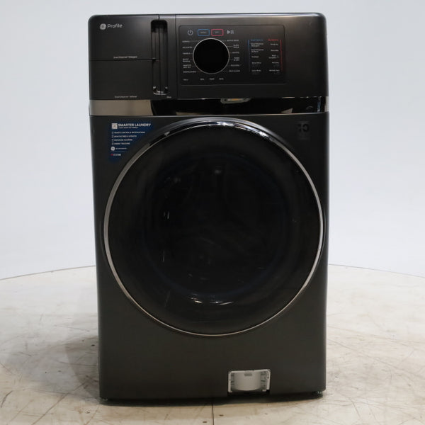 Carbon Graphite ENERGY STAR  GE Profile 4.5 cu. ft. Capacity Front Load Combo Washing Machine and Electric Dryer with Ventless Heat Pump Technology - Scratch & Dent - Major