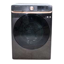 Pictures of Brushed Black ENERGY STAR Samsung 7.5 cu. ft. Frontload Electric Dryer with Steam - Scratch & Dent - Major - Neu Appliance Outlet - Discount Appliance Outlet in Austin, Tx