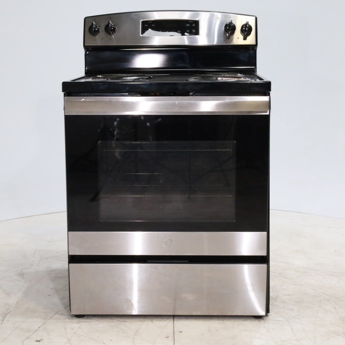 Pictures of GE Statinless Steel 30 inch 4 Elements 5.3-cu ft Self-Cleaning Freestanding Electric Range - Certified Refurbished - Neu Appliance Outlet - Discount Appliance Outlet in Austin, Tx