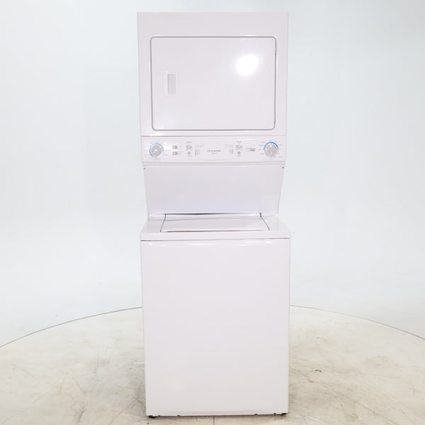 Frigidaire Stacked Laundry Center with 3.9 cu ft Capacity Washer and 5.6 cu ft Electric Dryer with Maxfill Option- Certified Refurbished