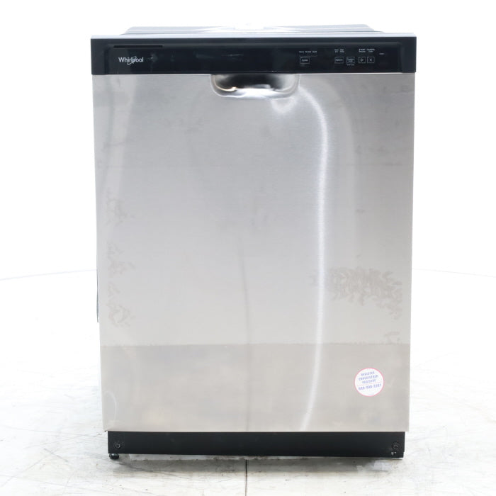Standard 24 in Width Stainless Steel ENERGY STAR Whirlpool Built In Dishwasher with 1-Hour Wash Cycle - Scratch & Dent - Moderate
