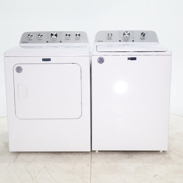 Maytag 4.5 cu. ft. Top Load Washer with Power Agitator and 7.0 cu. ft. Gas Dryer with Extra Power Option - Scratch & Dent - Minor