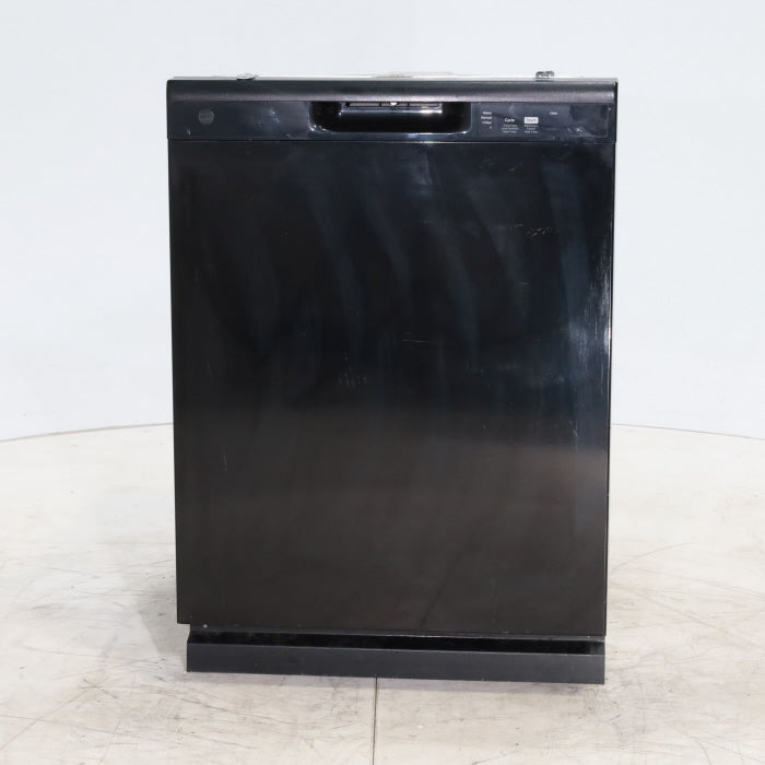GE 24 inch Wide Black Dishwasher with Front Controls - Certified Refurbished