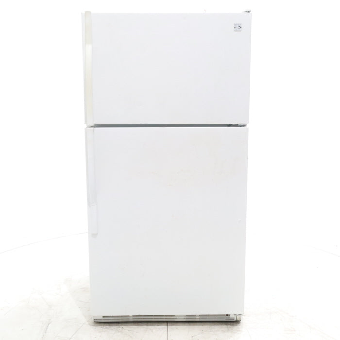 White Kenmore 21 cu ft Top Freezer Refrigerator with Adjustable Shelving - Certified Refurbished
