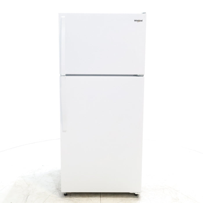 28" Wide White Whirlpool 14.3 cu. ft. Top Freezer Refrigerator with Reversible Doors - Scratch & Dent - Minor