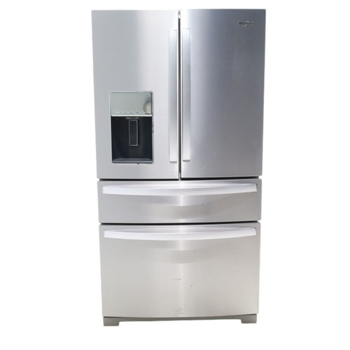 Pictures of Stainless Steel ENERGY STAR Whirlpool 26.2 cu. ft. 4 Door Refrigerator French Door with In Door Ice and Water Dispenser - Certified Refurbished - Neu Appliance Outlet - Discount Appliance Outlet in Austin, Tx