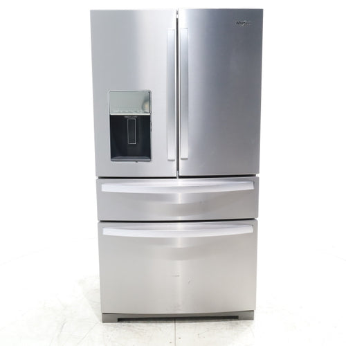 Pictures of Stainless Steel ENERGY STAR Whirlpool 26.2 cu. ft. 4 Door Refrigerator French Door with In Door Ice and Water Dispenser - Certified Refurbished - Neu Appliance Outlet - Discount Appliance Outlet in Austin, Tx