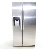 Stainless Steel ENERGY STAR Samsung 24.5 cu. ft. Side by Side Refrigerator with Exterior Ice and Water Dispenser - Certified Refurbished