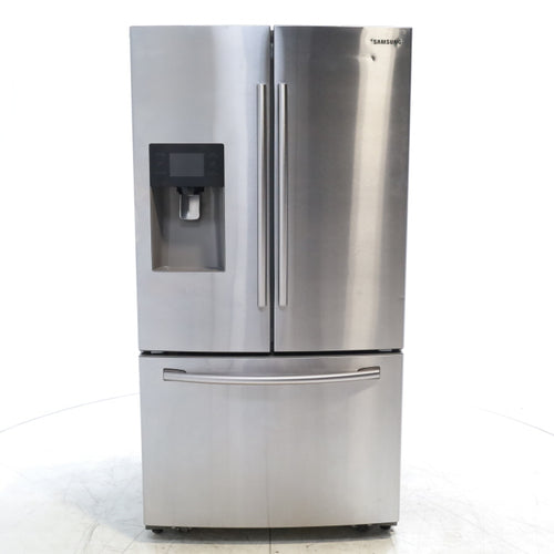 Pictures of Stainless Steel ENERGY STAR Samsung 24.6 cu. ft. 3 Door French Door Refrigerator with External Water and Ice Dispenser - Certified Refurbished - Neu Appliance Outlet - Discount Appliance Outlet in Austin, Tx