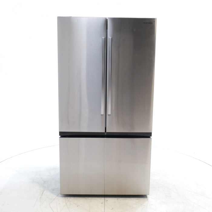 Pictures of Fingerprint Resistant Stainless Steel ENERGY STAR Samsung 32 cu. ft. 3 Door French Door Refrigerator with Dual Auto Ice Maker - Scratch & Dent - Minor - Neu Appliance Outlet - Discount Appliance Outlet in Austin, Tx