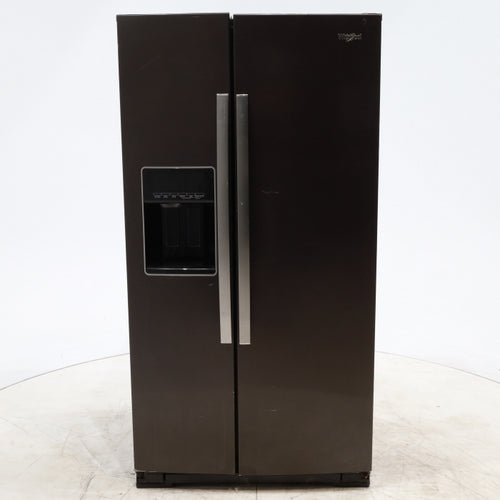 Pictures of Black Stainless Steel  Whirlpool 28.49 cu. ft. Side by Side Refrigerator with In Door Ice and Water Dispenser - Certified Refurbished - Neu Appliance Outlet - Discount Appliance Outlet in Austin, Tx