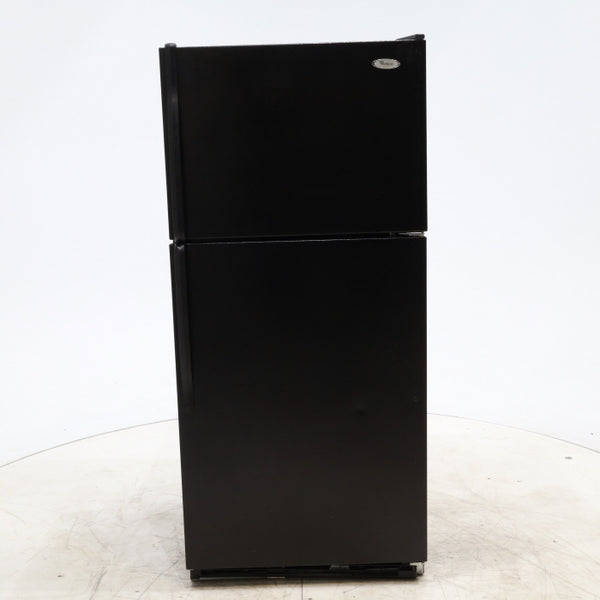 30" Wide Whirlpool Black Top Freezer 18.2 cu ft Refrigerator with Ice Maker - Certified Refurbished