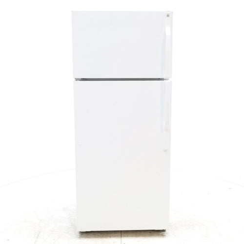 Pictures of 28" Wide Ge White Top Freezer 18.2 cu ft Refrigerator with Ice Maker - Certified Refurbished - Neu Appliance Outlet - Discount Appliance Outlet in Austin, Tx
