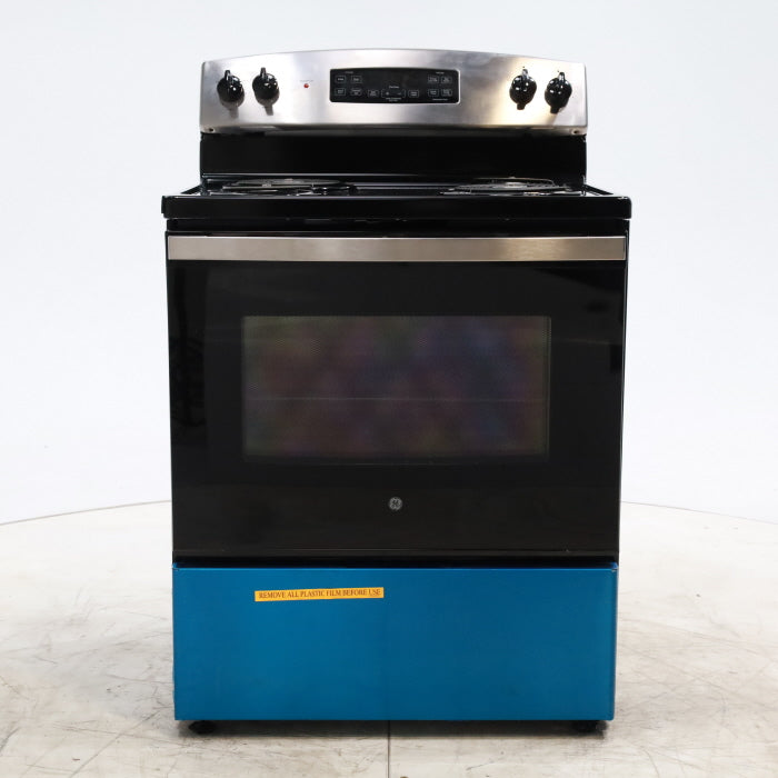 Stainless Steel GE® 30" Free-Standing Self-Clean Electric Range with 4 Cooktop Elements - Scratch & Dent - Minor