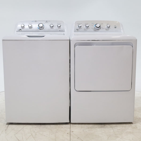 ENERGY STAR GE. 4.6 cu ft Top Load Washer with Deep Fill and GE 7.2 cu ft Electric Dryer with HE Sensor - Certified Refurbished