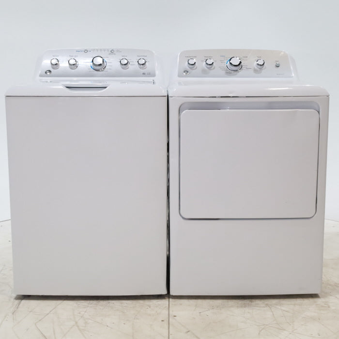 ENERGY STAR GE. 4.6 cu ft Top Load Washer with Deep Fill and GE 7.2 cu ft Electric Dryer with HE Sensor - Certified Refurbished