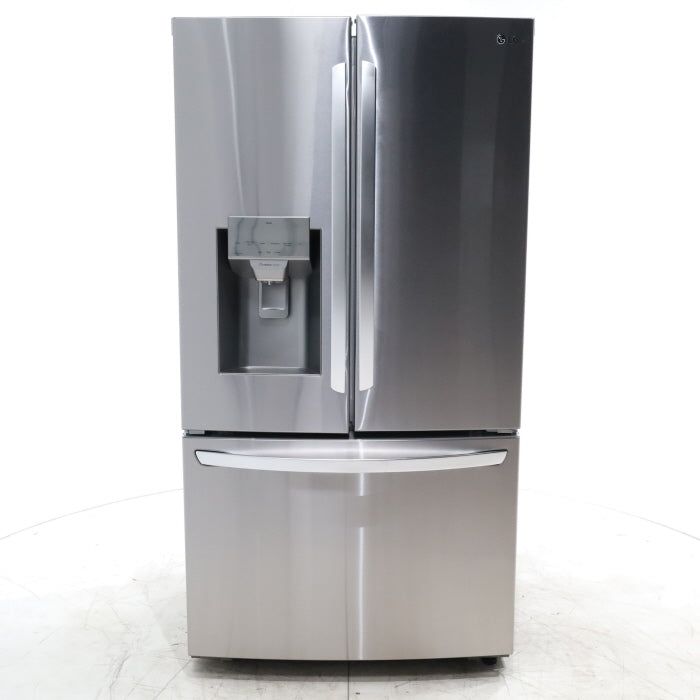 LG Stainless STeel 28 cu ft 3 Door French Door Refrigerator with SlimSpacePlus Ice System - Scratch & Dent - Minor