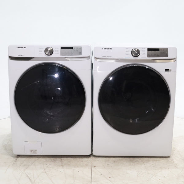 ENERGY STAR Samsung 4.5 cu. ft. Front Load Washing Machine with Steam and Samsung Wifi 7.5 cu. ft. Front Load Gas Dryer with Steam - Certified Refurbished