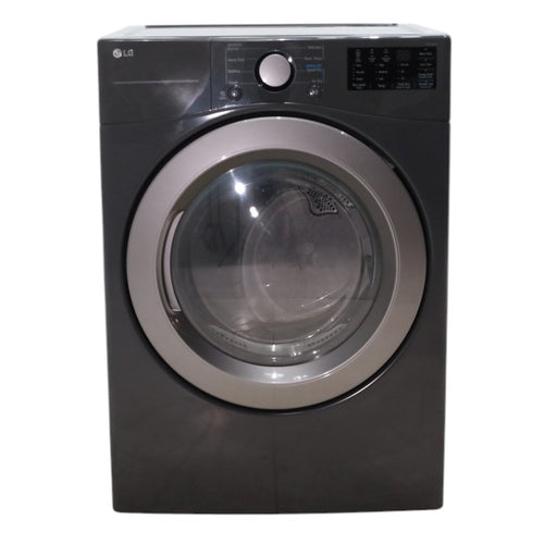 Pictures of LG Black ENERGY STAR 7.4 cu ft Ultra Large Capacity Electric Dryer with FlowSense Duct Detection - Scratch & Dent - Minor - Neu Appliance Outlet - Discount Appliance Outlet in Austin, Tx