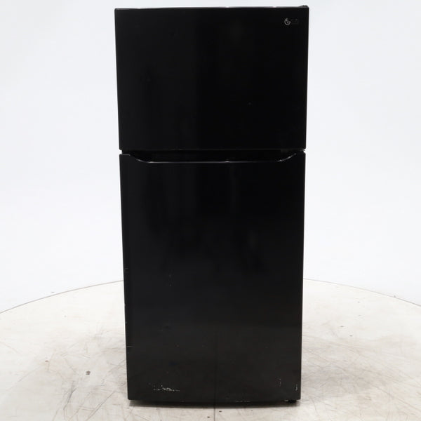 30 Inch Wide LG Black 20.2 cu ft ENERGY STAR Top Freezer and Bottom Refrigerator with LED Lighting and Adjustable Glass Shelving - Certified Refurbished