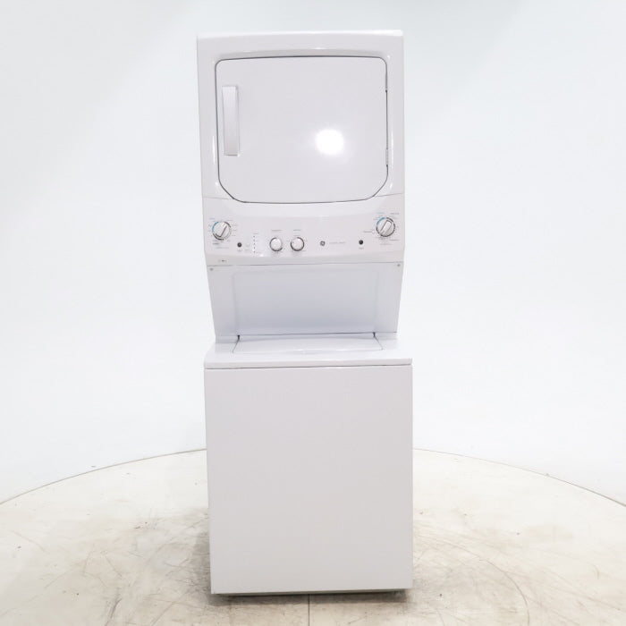 27" Wide GE 3.8 cu. ft. Laundry Center Washer and 5.9 cu. ft. Electric Dryer with Electro-Mechanical Rotary Dial Controls - Certified Refurbished
