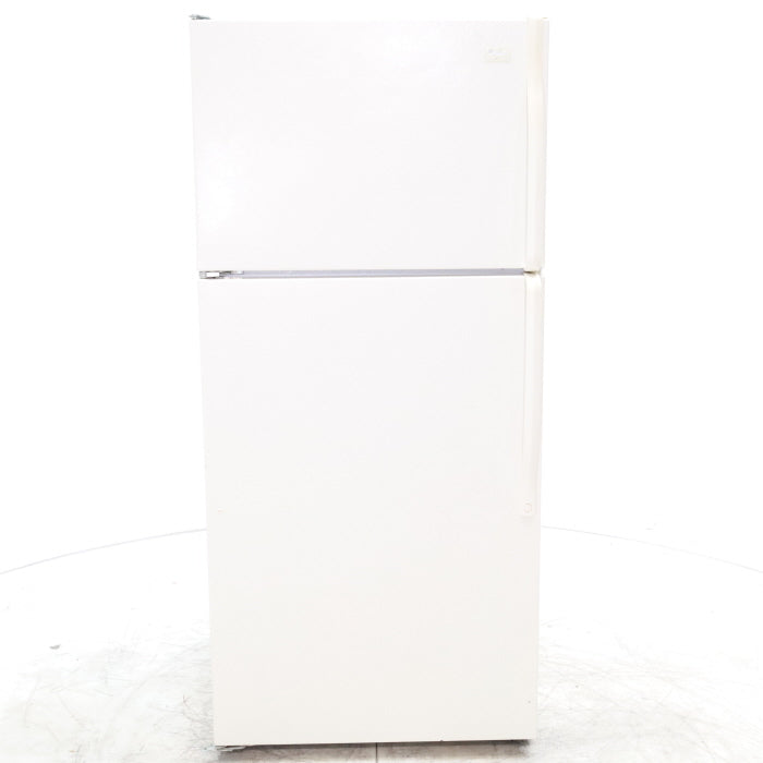 28" Wide Biscuit (Off White) 14.4 cu ft Whirlpool Top and Bottom Refrigerator with Up-Front Temperature Control Knobs - Certified Refurbished