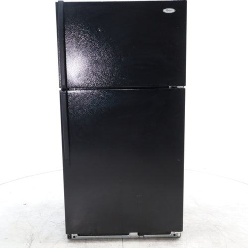 Pictures of 33 in. Wide Black Whirlpool 20.9 cu. ft. Top Freezer Refrigerator with Icemaker - Certified Refurbished - Neu Appliance Outlet - Discount Appliance Outlet in Austin, Tx