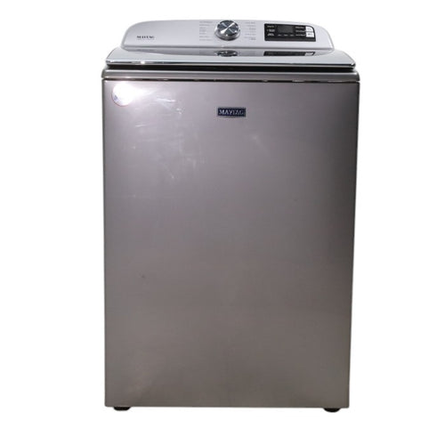 Pictures of Metallic Slate Maytag 5.3 cu. ft. Smart Capable ENERGY STAR Top Load Washing Machine with Extra Power - Open Box - Neu Appliance Outlet - Discount Appliance Outlet in Austin, Tx