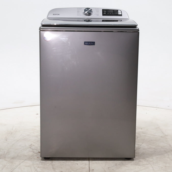 Metallic Slate Maytag 5.3 cu. ft. Smart Capable ENERGY STAR Top Load Washing Machine with Extra Power - Scratch & Dent Minor