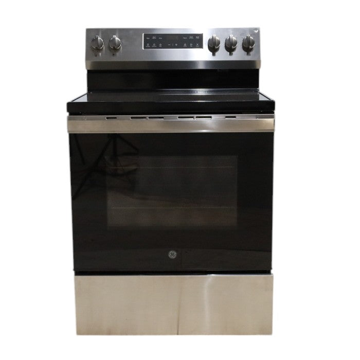 GE Stainless Steel 30" Free-Standing Electric Range with Crisp Mode - Scratch & Dent - Minor
