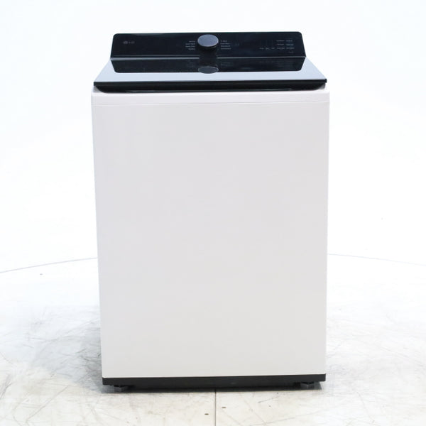 LG 5.3 cu. ft. SMART Mega Capacity Top Load Washer in Alpine White with Agitator, Easy Unload and TurboWash3D Technology - Scratch & Dent - Minor