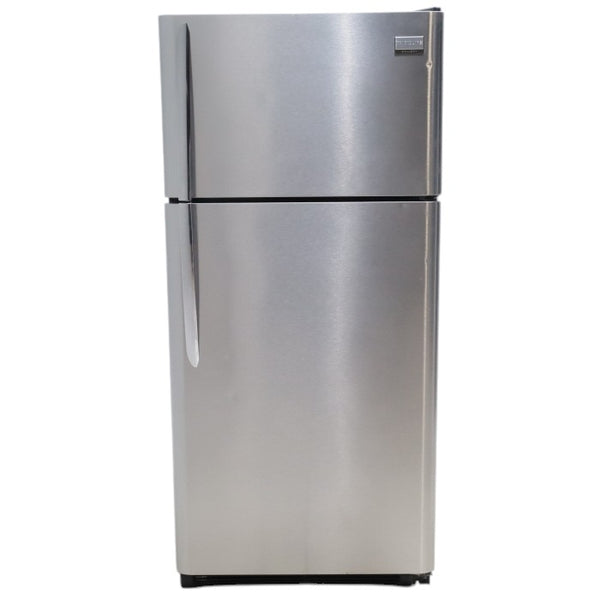 30" Wide Frigidaire Gallery Stainless Steel 18.3-cu ft Top-Freezer Refrigerator with Adjustable Spill Proof Glass - Certified Refurbished