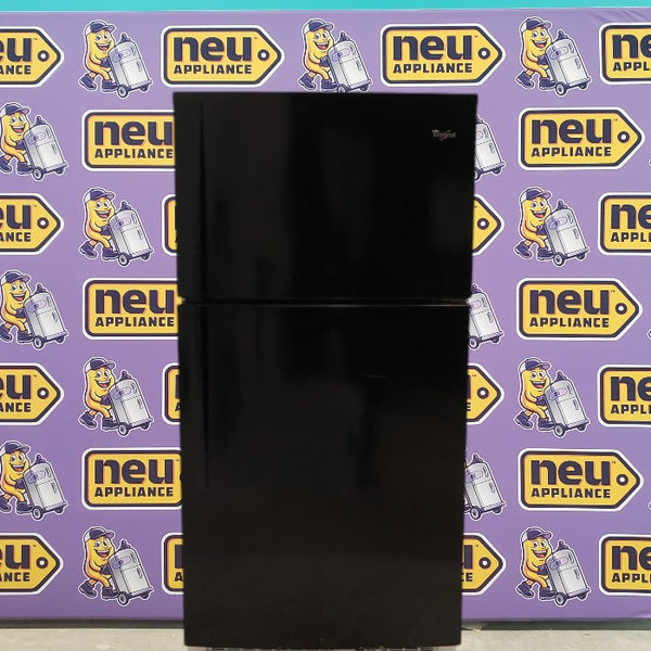 32.5" Wide Whirlpool 21 cu ft Capacity Top Freezer Refrigerator with Can Caddy Storage - Certified Refurbished