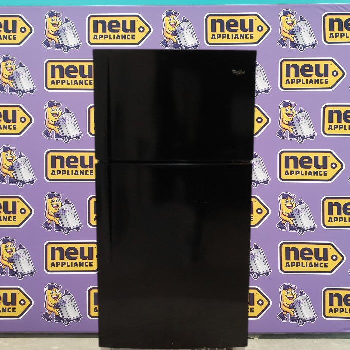 32.5" Wide Whirlpool 21 cu ft Capacity Top Freezer Refrigerator with Can Caddy Storage - Certified Refurbished